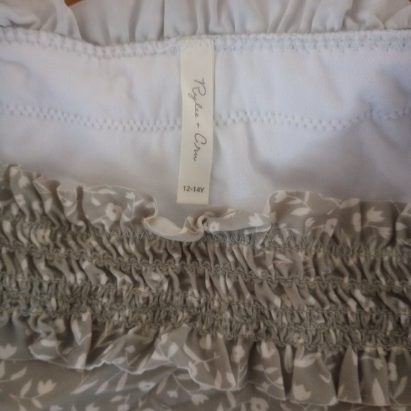 Rylee and Cru Sage Garden Smocked Bikini size 12-14 - Picture 3 of 3